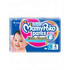 Mamypoko Pants Baby Diaper Large 4 Pcs (9 - 14 Kg)